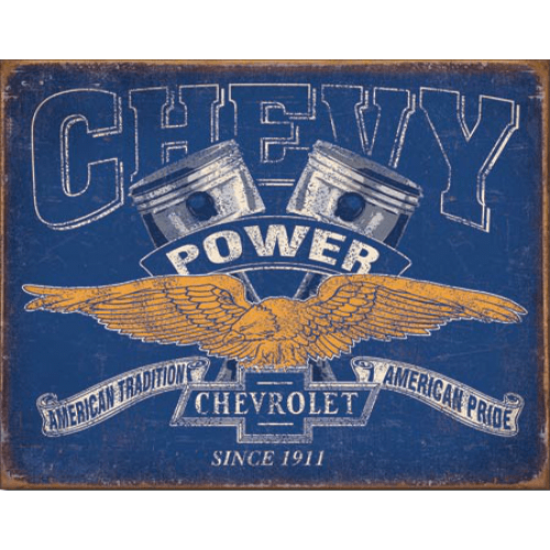 Chevrolet Chevy Power - metalen bord