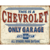 Chevrolet Garage - metalen bord
