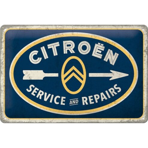 Citroën Service and Repairs - metalen bord