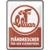 Claas - Mähdrescher - metalen bord
