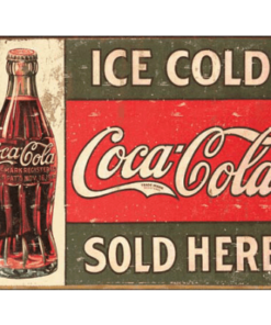 Coca-Cola Ice Cold - metalen bord