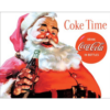 Coca-Cola Kerstman - metalen bord