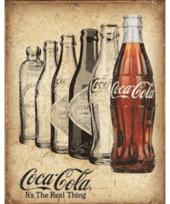 Coca-Cola The Real Thing - metalen bord