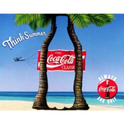 Coca-Cola Think Summer - metalen bord