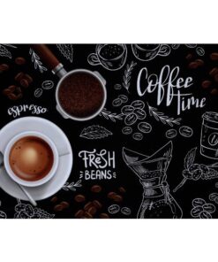 Coffee Time Fresh Beans - metalen bord