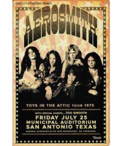 Concertbord Aerosmith - metalen bord