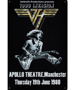 Concertbord Van Halen 1980 - metalen bord