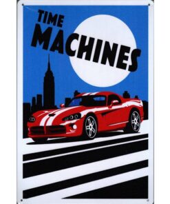 Corvette Time Machines - metalen bord
