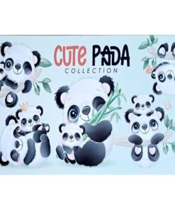 Cute Panda - metalen bord