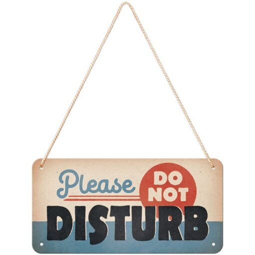 Do not Disturb - metalen bord