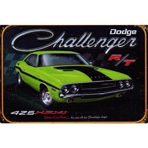 Dodge Challenger - metalen bord