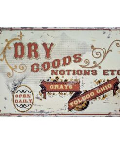 Dry Goods - metalen bord