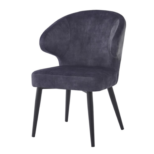 Eetkamerstoel Donna Anthracite Velvet