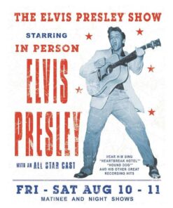 Elvis Presley Show - metalen bord