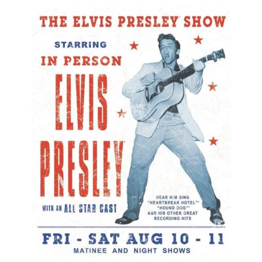 Elvis Presley Show - metalen bord