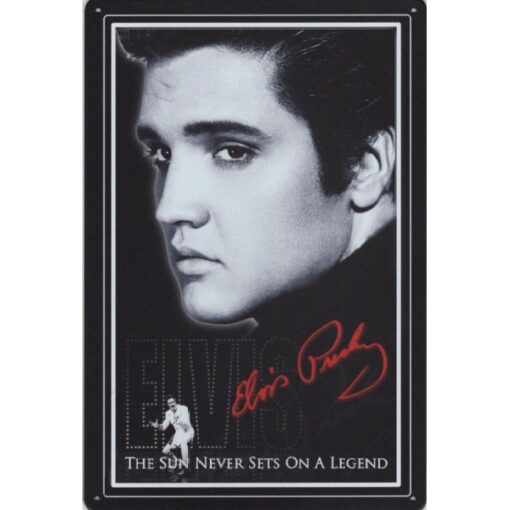 Elvis Presley the Sun - metalen bord