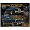 FORD SHELBY GT350H 1966 - metalen bord