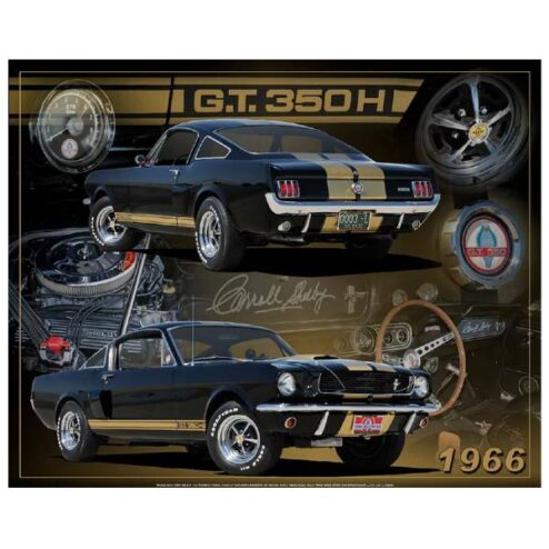 FORD SHELBY GT350H 1966 - metalen bord