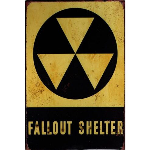 Fallout Shelter - metalen bord