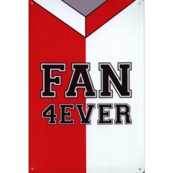 Fan 4 Ever Voetbal Rotterdam - metalen bord