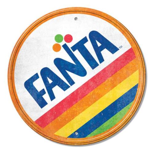 Fanta Round - metalen bord