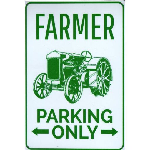 Farmer Parking - metalen bord