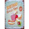 Fast Food best in Town - metalen bord