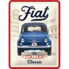 Fiat 500 - The Italian Classic - metalen bord