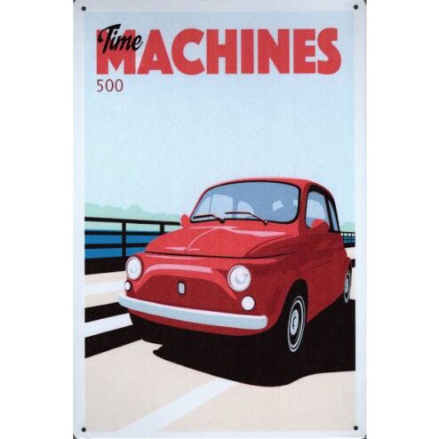 Fiat 500 - metalen bord