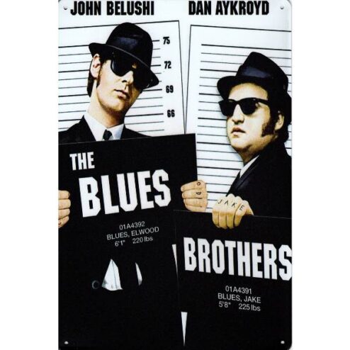 Film Blues Brothers Prison - metalen bord