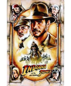 Film Indiana Jones - metalen bord