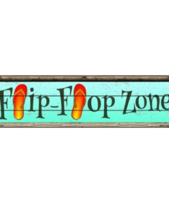 Flip Flop Zone - metalen bord