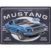 Ford Mustang - 1969 Mach1 Blue - metalen bord