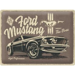 Ford Mustang The Boss - metalen bord