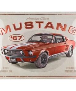 Ford Mustang with shiny elements- Special Edition - metalen bord