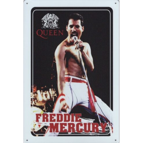 Freddy Mercury - metalen bord