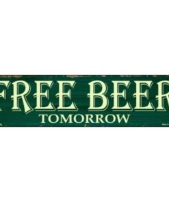 Free Beer - metalen bord