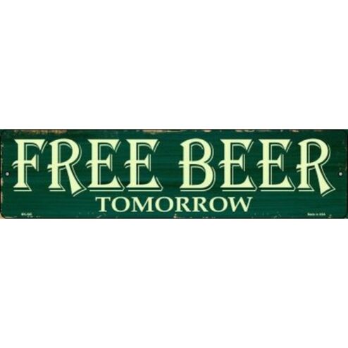 Free Beer - metalen bord