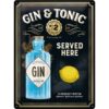 Gin Tonic Special Metallic Edition - metalen bord