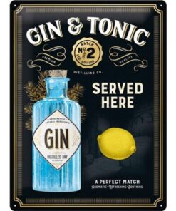 Gin Tonic Special Metallic Edition - metalen bord
