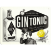 Gin Tonic - metalen bord