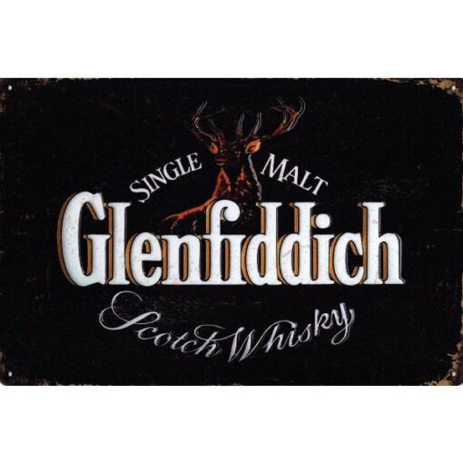 Glenfiddich - metalen bord