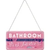 Grease - Pink Ladies Bathroom - metalen bord