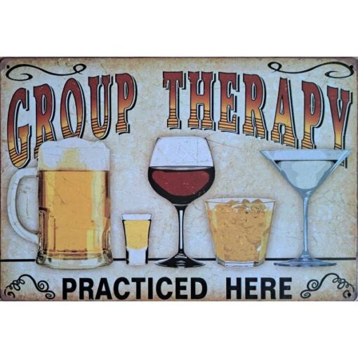 Group Therapy - metalen bord