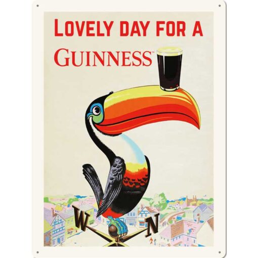 Guinness Toekan - metalen bord