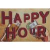 Happy Hour - metalen bord