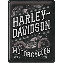 Harley-Davidson Motorcycles - metalen bord