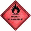 Highly Flammable - metalen bord