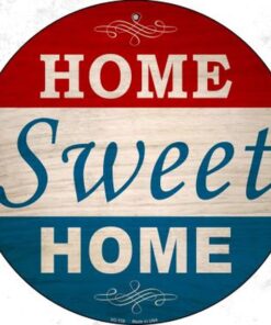 Home Sweet Home - metalen bord