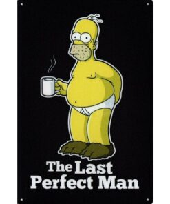 Homer the last perfect man - metalen bord